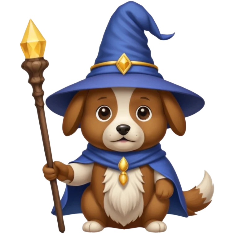 Dog wizard emoji