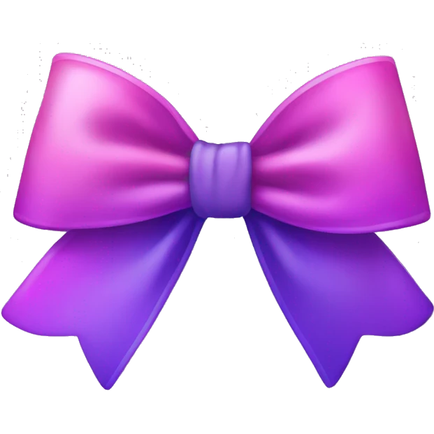 pink and purple ombré bow emoji