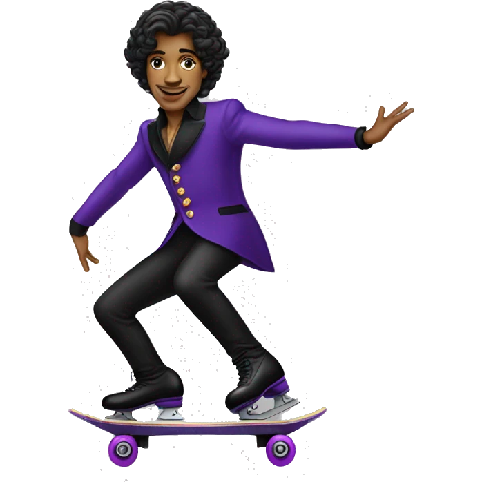 Prince Rogers Nelson roller skating  emoji