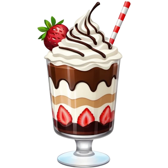 dessert in a glass emoji