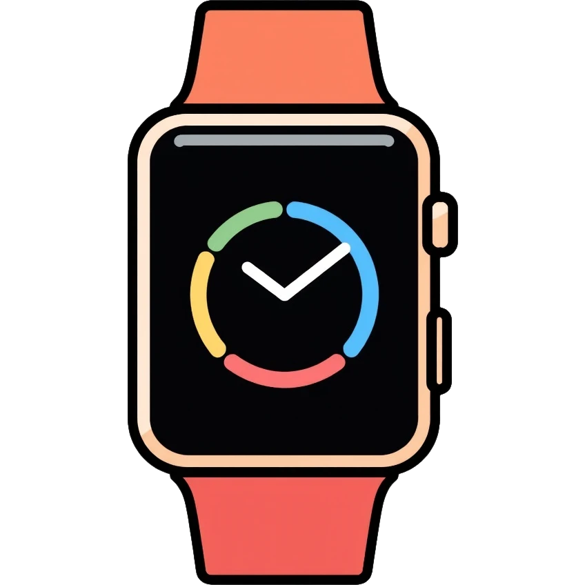 Apple brand smartwatch tracking rice consumption emoji