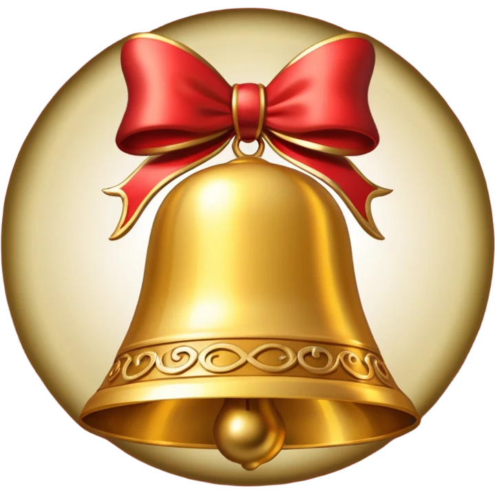 Christmas bell emoji