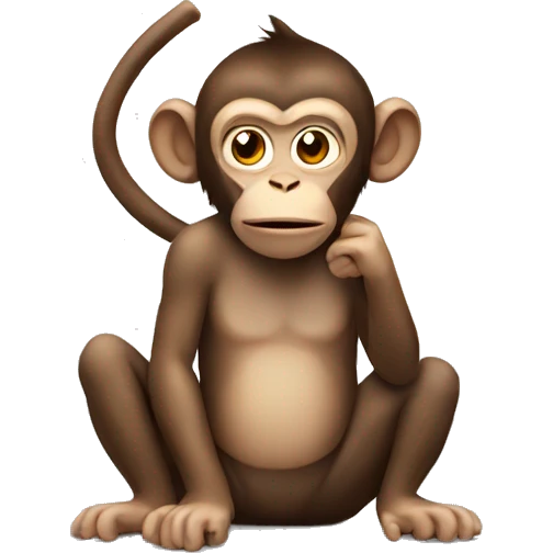 a monkey is farting emoji