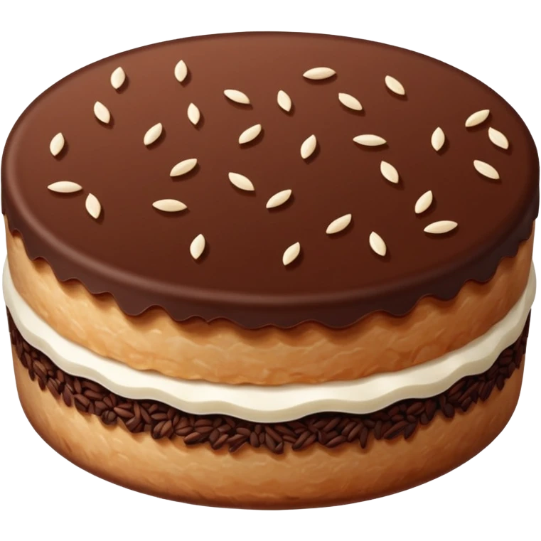 Thin Chocolate Rice Cake emoji