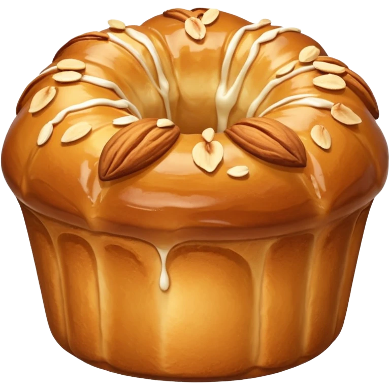 French kougelhopf with almonds on the top emoji