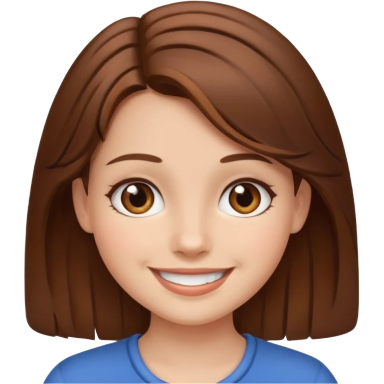 Ein Mädchen braune haare emoji