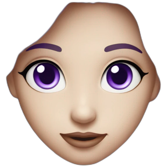 Coeur violet sur cœur blanc emoji