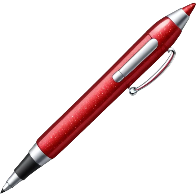 red glitter office supplies emoji
