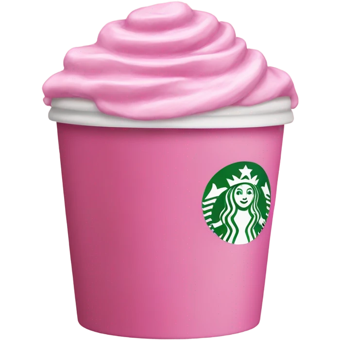 Starbucks pink emoji
