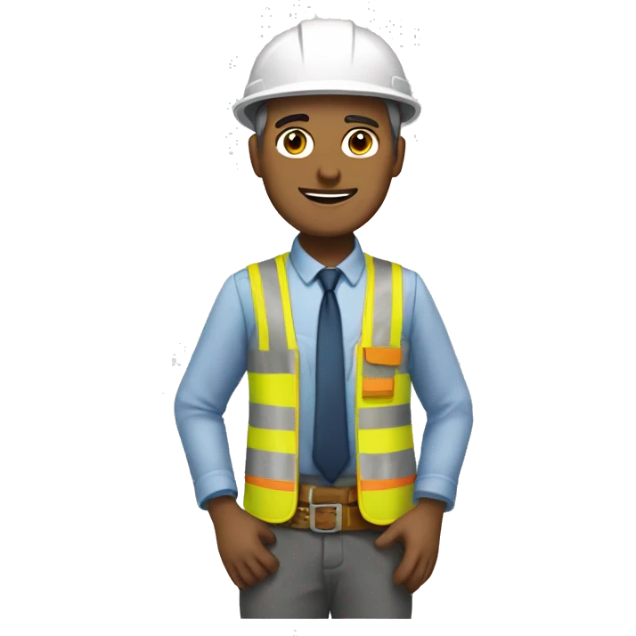 Arquitecto con casco blanco  emoji