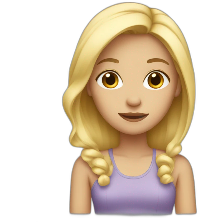 girl with blonde hair emoji