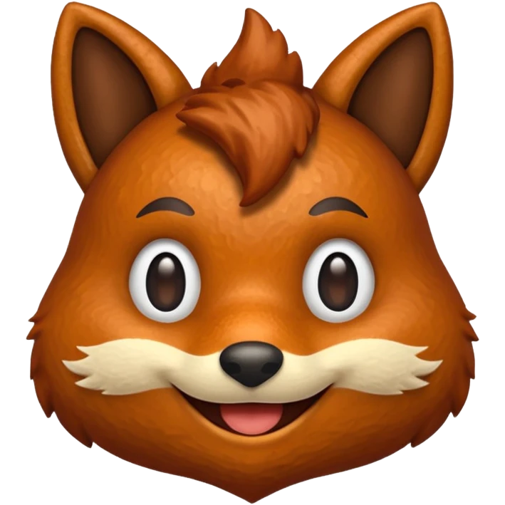 the 💩 emoji crossed with the gitlab fox logo emoji