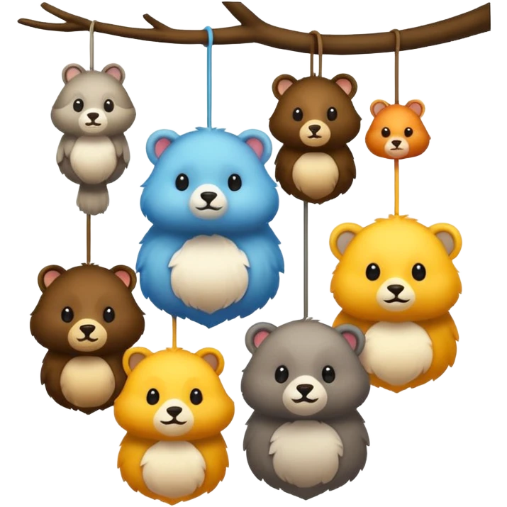 animals hanging emoji