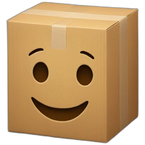 box with smile emoji