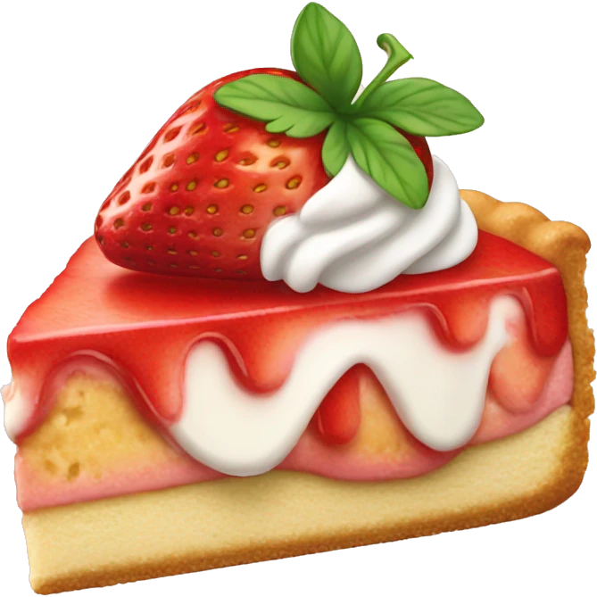 Strawberry shortcake slice emoji