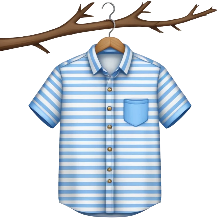 patterned shirt hanged on a hanger emoji