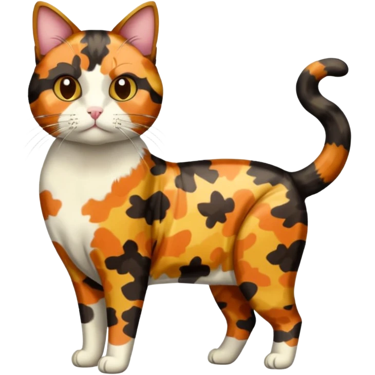 Tortoiseshell Cat Breed Full Body emoji