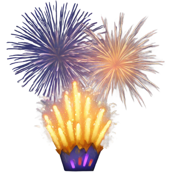 New years fireworks  emoji