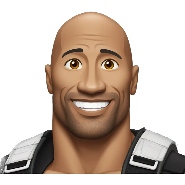 Dwayne Johnson réaliste wwe emoji