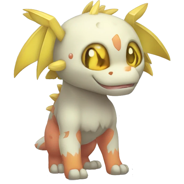 cute kawaii cool edgy Digimon-Fakemon-animal full body emoji
