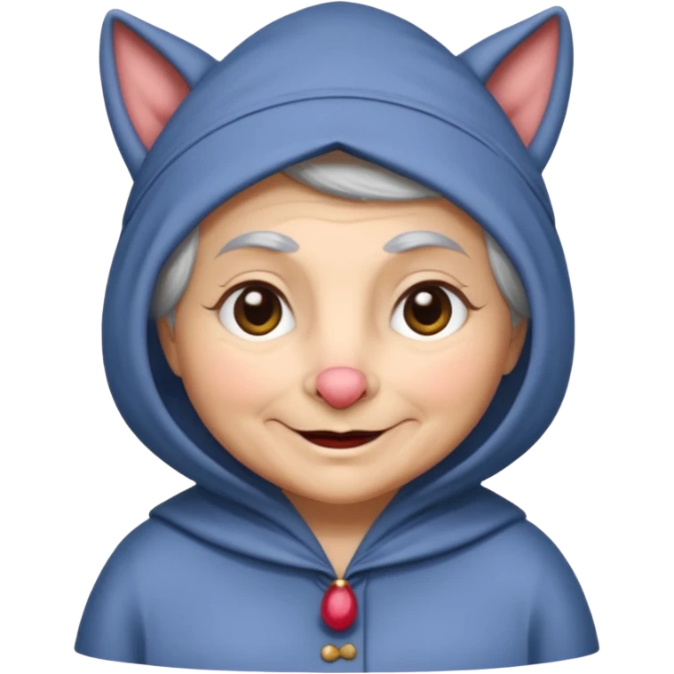 The big bad wolf is wearing Grandma's clothes. emoji