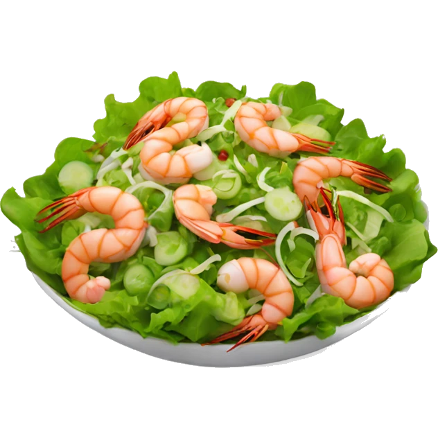 Salad with shrimps  emoji