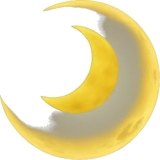 yellow moon emoji