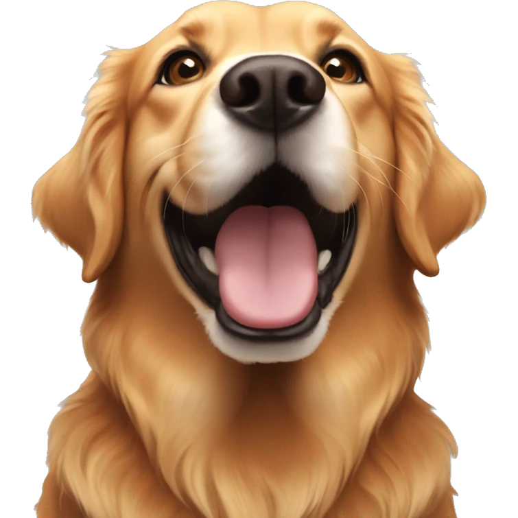 Auburn golden retriever emoji