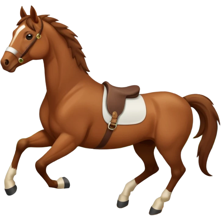 horse back kicking pose emoji