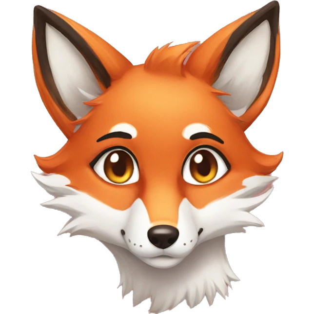 foxy fox in anime style emoji