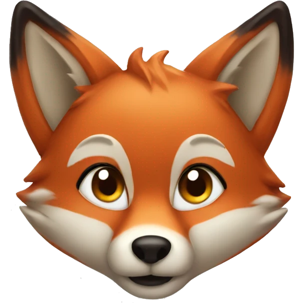 Christmas fox emoji