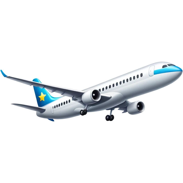 Airplane with led lights emoji