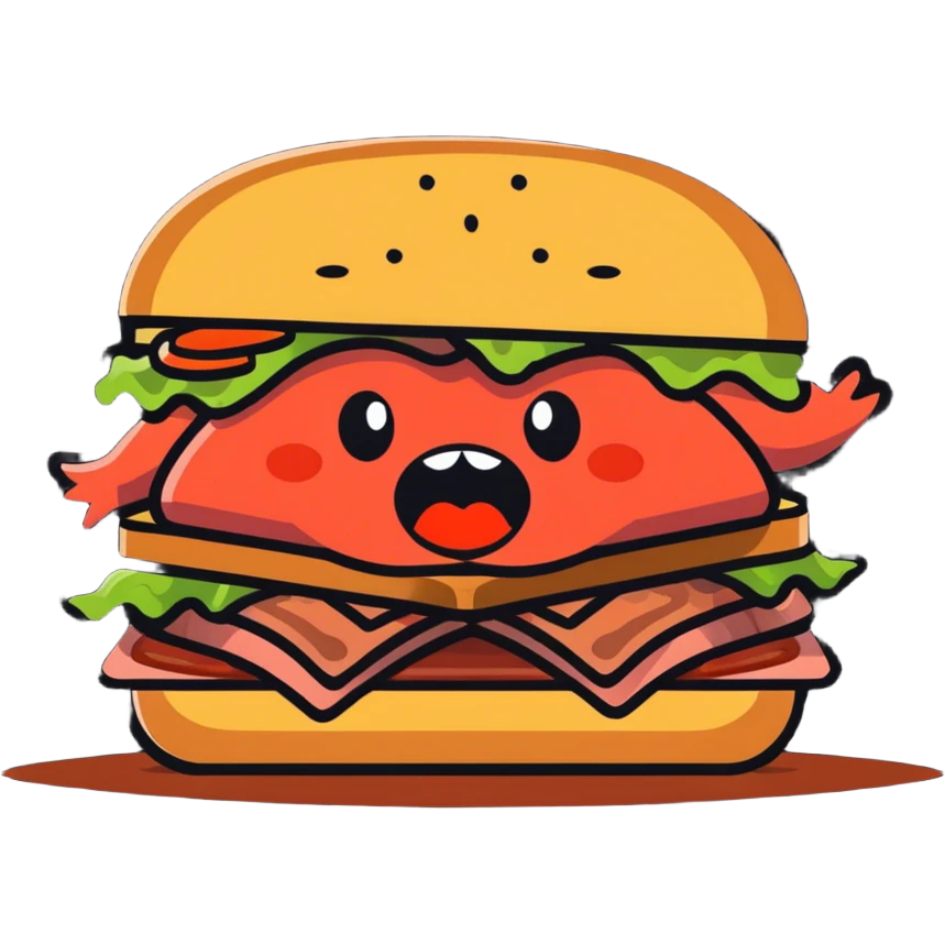 🥵 emoji eating roastbeef emoji