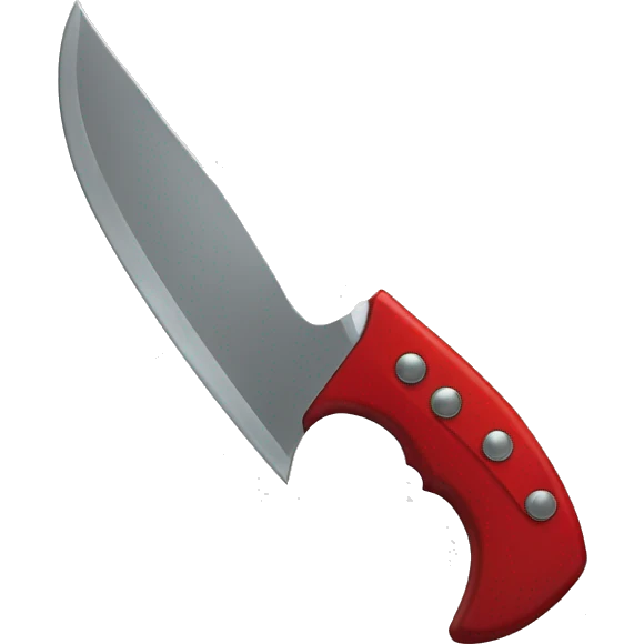 red knife emoji