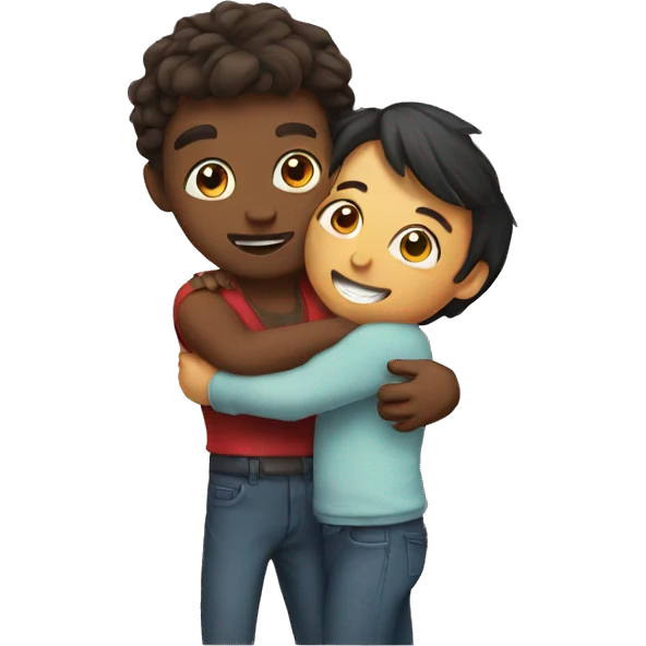 Hugs heart emoji