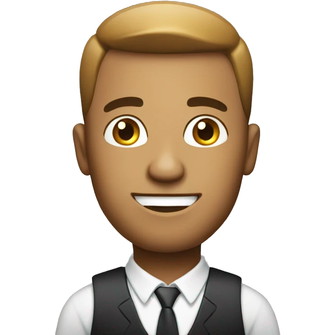 men with business card emoji