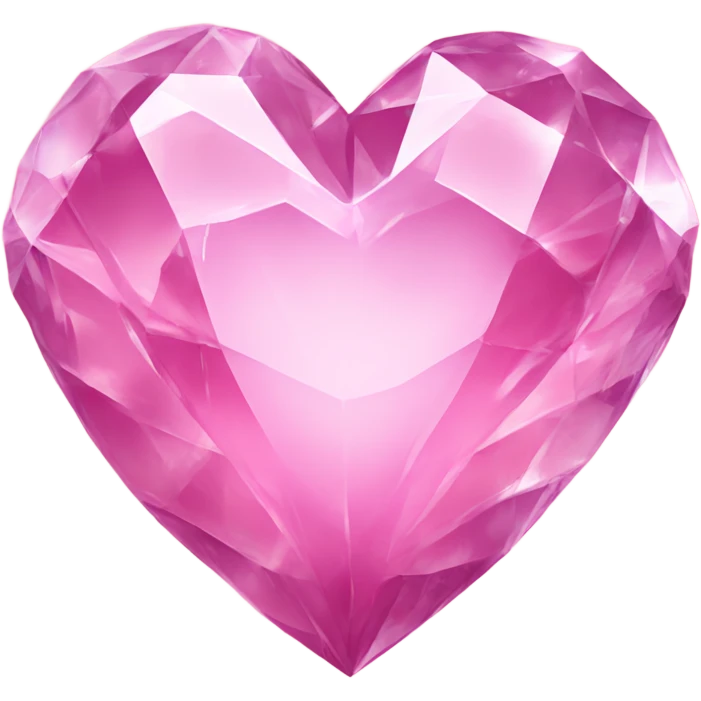 Crystal pink heart emoji