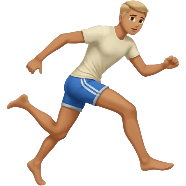 Man kicking at ground emoji