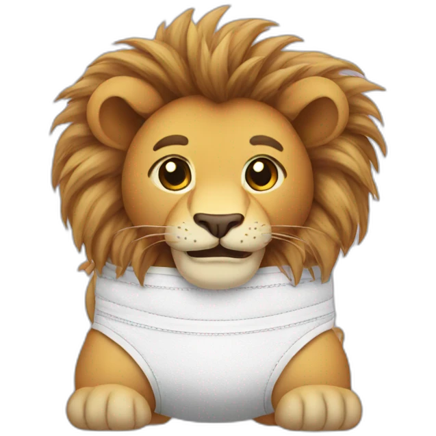 Diaper  lion emoji