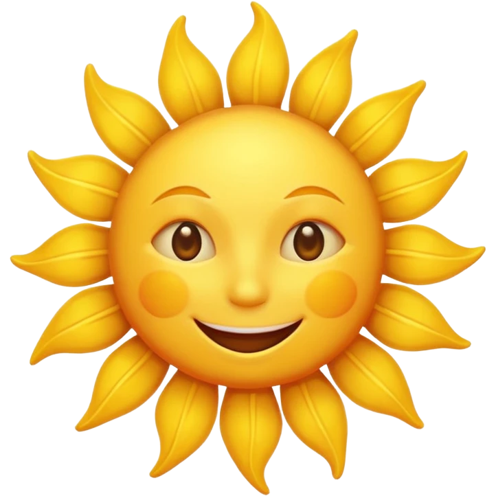 smiling sun emoji emoji