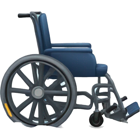 Wheelchair stuck in the snow emoji