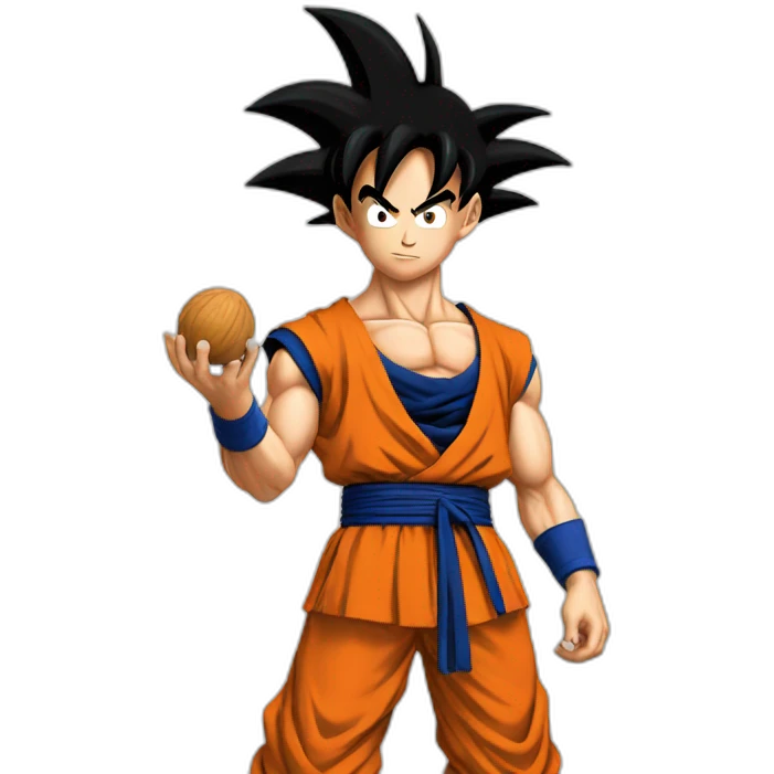 goku holding nuts emoji