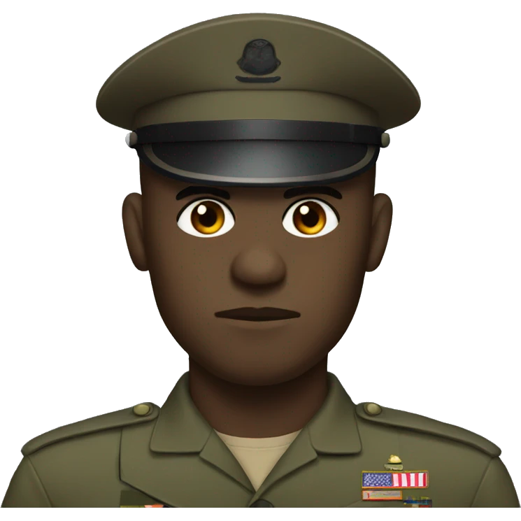 US MARINE serious face emoji