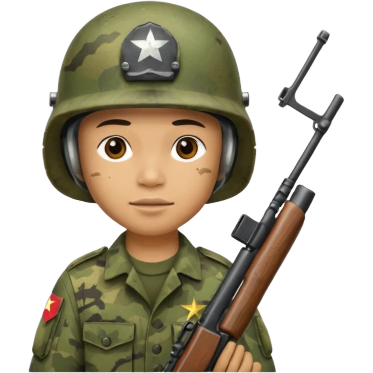 Soldier , vietnam war emoji