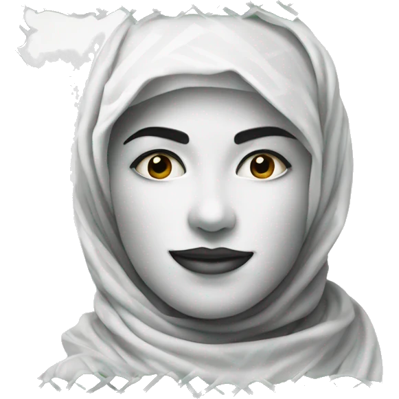 Keffiyeh design white slin emoji