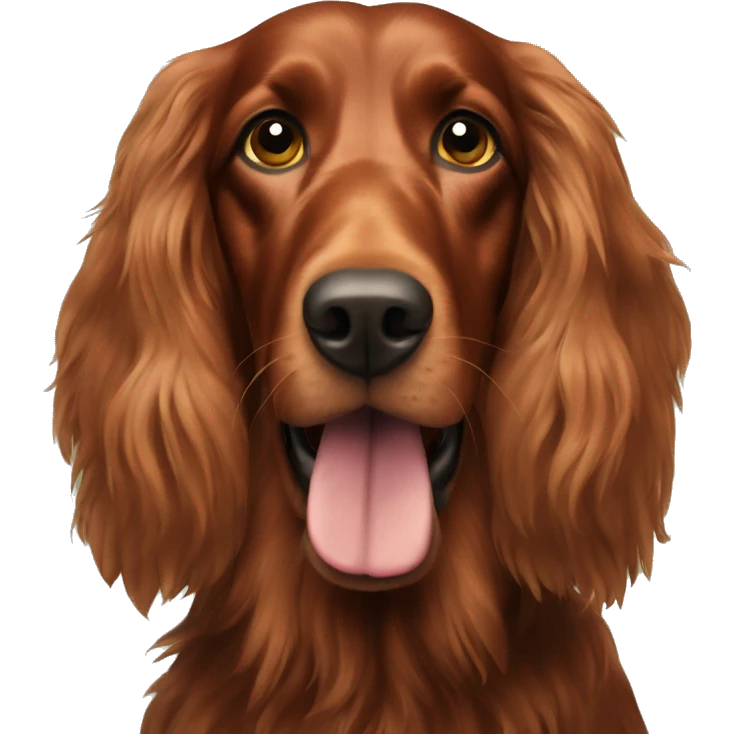 Old Irish setter Ding emoji