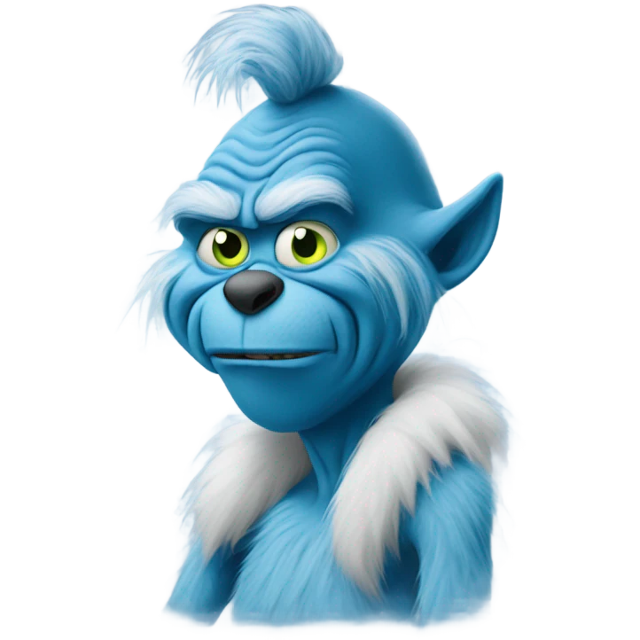 blue grinch emoji