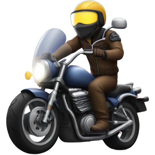 Motorcycle night ride emoji
