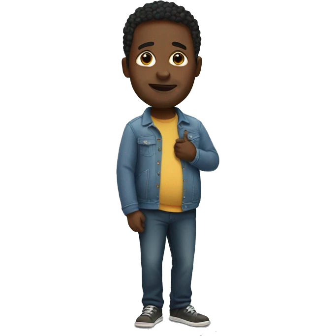 Pregnant black man emoji
