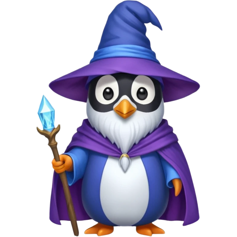 Penguin Wizard emoji